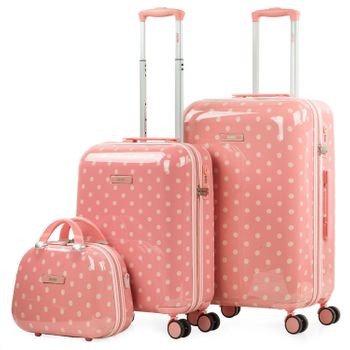 Pack 2 Maletas De Viaje Rígidas Cabina 4 Ruedas 55x40x20 Cm Trolley Abs  T71650p Coral/cora con Ofertas en Carrefour