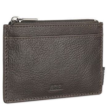 Cartera Para Hombre Piel Genuina Cuero Con Monedero Pequeño. Bloqueo Rfid Marca Jaslen - D