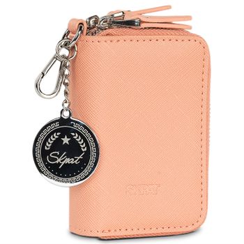 Estuche Para Llaves Para Hombre Y Mujer Con 2 Departamentos Con Cierre De Cremallera Para