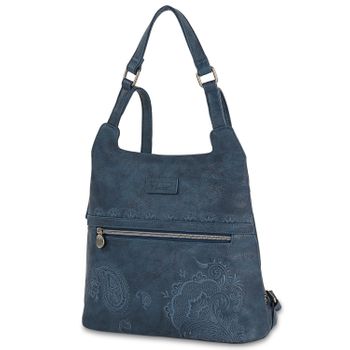 Bolso Mochila Mujer Casual Antirrobo Pequeña Con Estampado Bordado. Bolso Piel Pu 302677 C