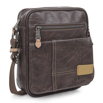 Bolso Bandolera De Hombre Pequeño. Lona Recubierta/piel 307820 Marron con  Ofertas en Carrefour