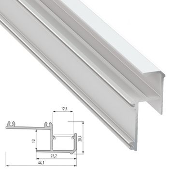 Perfíl Aluminio  Ipa12 2,02m