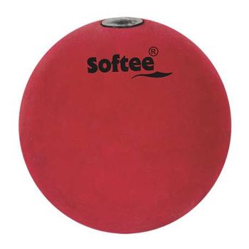 Peso Lanzamiento De Caucho Softee - 1kg - Color Rojo