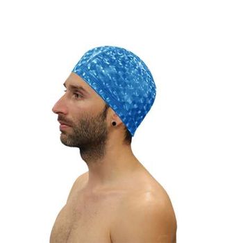 Gorro Natacion Softee Poliuretano 3d - Senior - Color Celeste