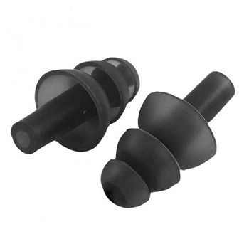 Juego Tapones Oido Silicona Silfix - Color Negro