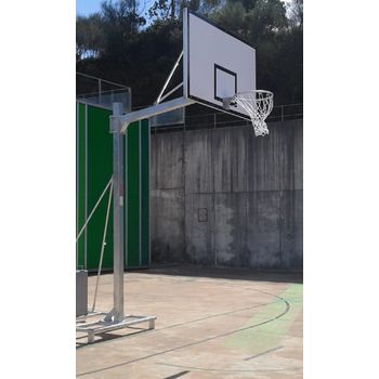 Canastas Galvanizadas Baloncesto Deluxe Monotubo Trasladables 2 Ruedas Con Carro - Sin Tableros