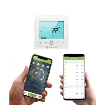 SPC Vesta Thermostat – Termostato calefacción WiFi para Caldera de Gas,  manejo Inteligente por App, Compatible con Alexa/Google, detección de  Ventanas Abiertas, programable y de Pared – Blanco : : Bricolaje y