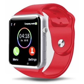 Smartwatch Smartek Sw-720 Rojo/plata