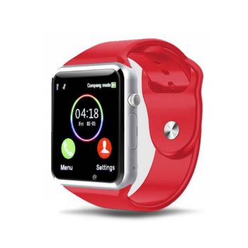Smartwatch Smartek Sw-720 Rojo/plata + Microsd De 16gb