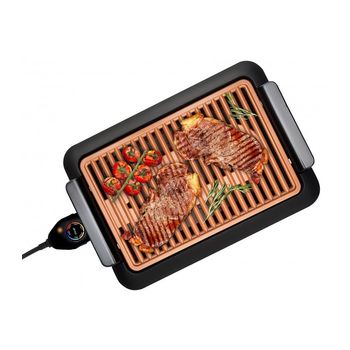 Plancha De Asar Eléctrica Antiadherente, Lisa Y Grill De 1500w Bn3679  Superficie 48x27cm con Ofertas en Carrefour