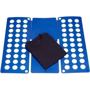 Genérico DOBLADOR DE Ropa Manual Azul PLEGADOR DE Camisetas Organizador DE  Ropa PLEGAFACIL PORTATIL PLASTICO Garantia : : Hogar y cocina