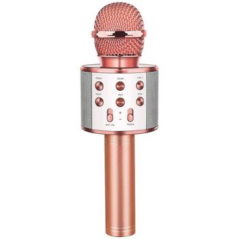 Smartek Mic-ws-858rg Micrófono Karaoke Bluetooth Inalámbrico Oro Rosa