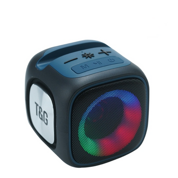 Altavoz Bluetooth Smartek Tg-359 Con Iluminación Rgb, Tarjeta Tf, Radio Fm Negro