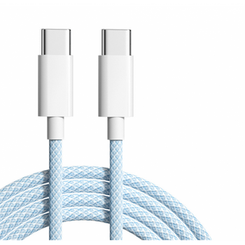 Cable De Carga Rápida Smartek Usb-c A Usb-c Trenzado Azul