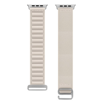 Smartek Correa De Nylon Compatible Con Apple Watch 42/44/45/49mm Gris