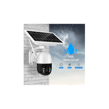 Smartek Cámaravigilancia Ip66 Waterproof Con Panel Solar Wifi