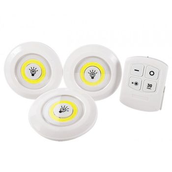 Smartek Luz Led Para Armario X 3 Unidades Con Mando A Distancia