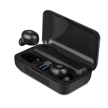 Auriculares Inalambricos Bluetooth Smartek Tws-e6s Con Base De Carga Negro  con Ofertas en Carrefour