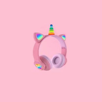 Auriculares Inalámbricos Bluetooth Luz Led Unicorn Tws-uni200p Rosa