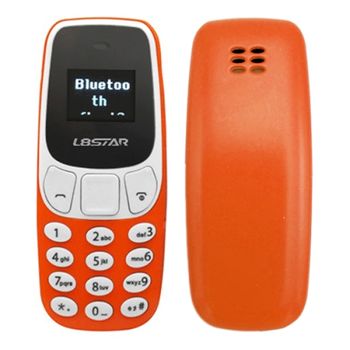 Mini Teléfono Movil Bluetooth Dual Sim Libre Pho-o Naranja