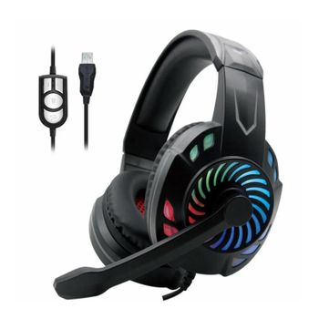 Auriculares Gaming Clavija Usb ,con Micrófono Y Cancelación De Ruido Para Pc Head-gmg100