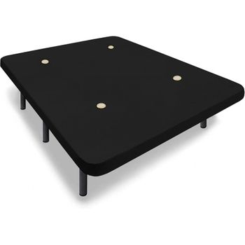 Base Tapizada 150 X 190 Reforzada Con 7 Patas Metálicas Alto 32 Cm, Color  Negro + 4 Válvulas De Transpiración. con Ofertas en Carrefour