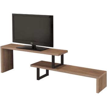 Hogar24 Es Mueble Tv Diseño Industrial. Extensible 140-170 Cm, Madera Maciza