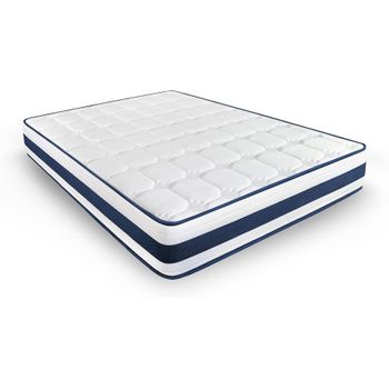 Cama Completa - Colchón Flexitex Con Tejido 3d Y Aloe Vera, Altura 18 Cm +  Somier Lama Curva Con Patas De 25 Cm + Almohada De Fibra, 120x180 Cm con  Ofertas en Carrefour