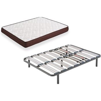 Cama Completa - Colchón Flexitex + Somier Basic + 4 Patas De 26cm, 90x180  Cm con Ofertas en Carrefour