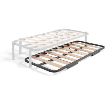 Cama Nido 4 Patas Con 2 Somieres Estructura Metálica Reforzada + 2  Colchones Flexitex Con Tejido 3d Y Aloe Vera, Altura 18 Cm + Almohada De  Fibra, 80x180 Cm con Ofertas en Carrefour