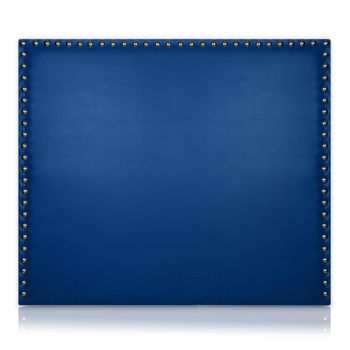 Cabecero Apolo Tapizado En Polipiel Azul De Sonnomattress 145x120x8cm