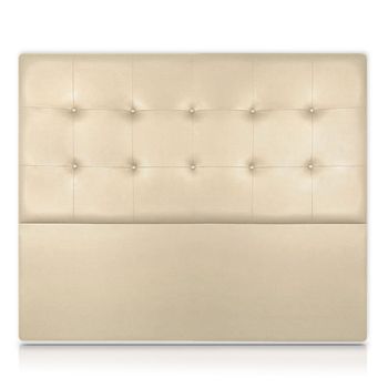 Cabecero Atenea Tapizado En Polipiel Beige De Sonnomattress 145x120x8cm