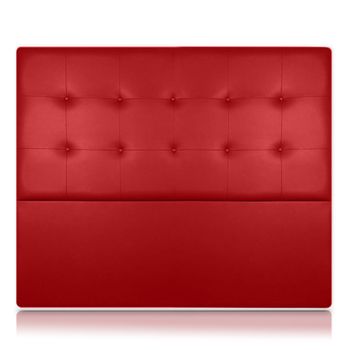 Cabecero Atenea Tapizado En Polipiel Rojo De Sonnomattress 130x120x8cm