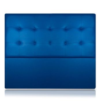 Cabecero Atenea Tapizado En Polipiel Azul De Sonnomattress 190x120x8cm