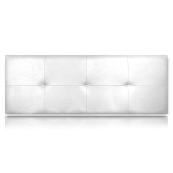 Cabecero Zeus Tapizado En Polipiel Blanco De Sonnomattress 100x50x5cm