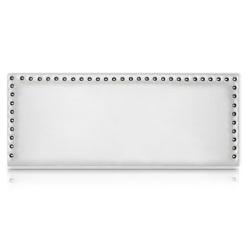 Cabecero Dafne Tapizado En Polipiel Blanco De Sonnomattress 115x55x8cm