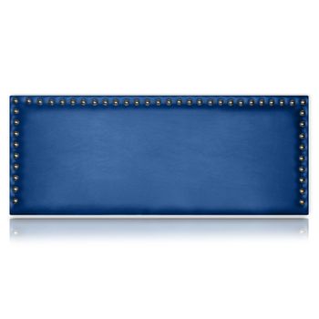 Cabecero Dafne Tapizado En Polipiel Azul De Sonnomattress 115x55x8cm