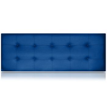 Cabecero Artemisa Tapizado En Polipiel Azul De Sonnomattress 115x55x8cm