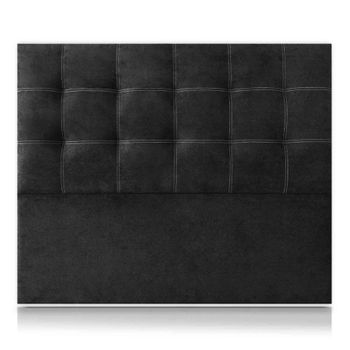 Cabecero Tritón Tapizado Nido Antimanchas Negro De Sonnomattress 220x120x8cm