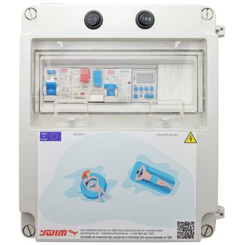 Cuadro Eléctrico Piscina Contactor Motor Transformador 300w (0,5cv)