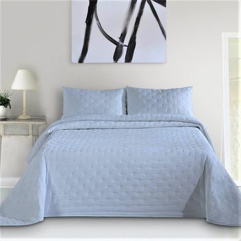 Colcha Bouti Entretiempo Icelands Sharon Stone Washed Cama 90 Cm Azul