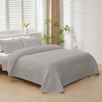 Colcha Bouti Para Cama Invierno. Colcha Cubre Cama Darling. Cama 90. Color  Gris con Ofertas en Carrefour