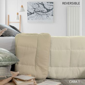 Edredón Nórdico Reversible California 400 Bicolor Icelands Cama 90 Cm Beige