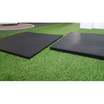 Loseta De Caucho Profesional Grano Fino 50x50cm- 20mm - Verde con Ofertas  en Carrefour