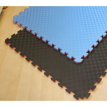 Suelo Tatami Puzzle Grosor 4 Cm. Plancha De 1 M X 1 M. Borde Liso (desmontable) (rojo/azul)…