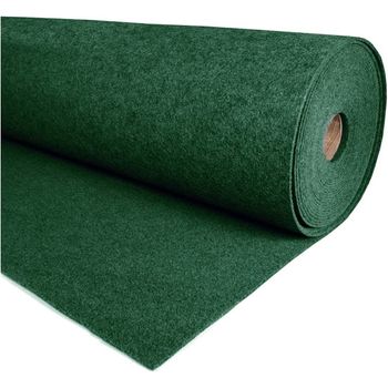 Alfombra Verde Oscuro Para Eventos. 1x60m