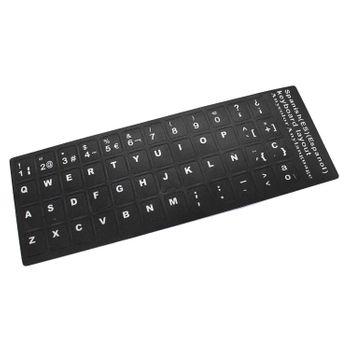 Pegatinas para teclado de ordenador portátil, ruso, español, inglés,  francés, letras - AliExpress