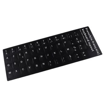 Pegatina Para Convertir Teclado En Idioma Francés Negro