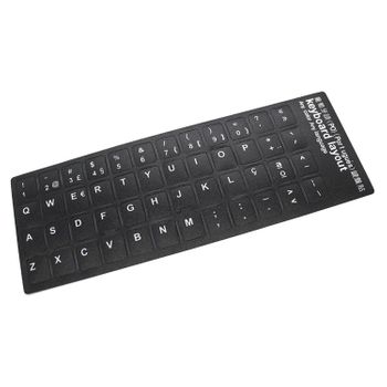 Pegatina Para Convertir Teclado En Idioma Portugués Negro