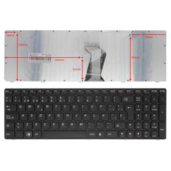 Teclado Para Portátil Ibm / Lenovo G580 G580a G585 G585a Z580 V580 Series